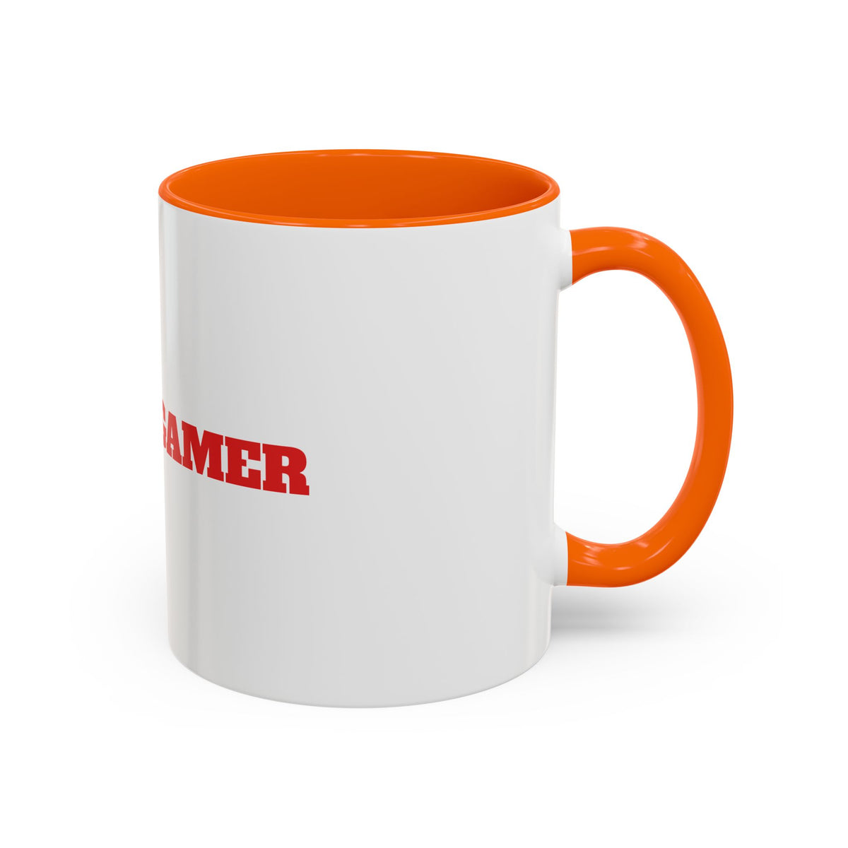 Angry Gamer Accent Coffee Mug — Bold Red Typography Gaming Gift (11/15oz)