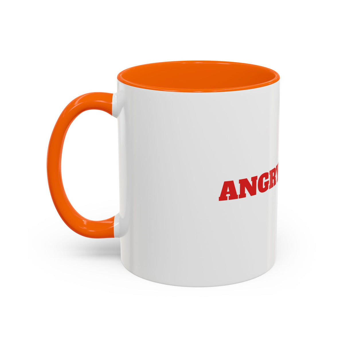 Angry Gamer Accent Coffee Mug — Bold Red Typography Gaming Gift (11/15oz)