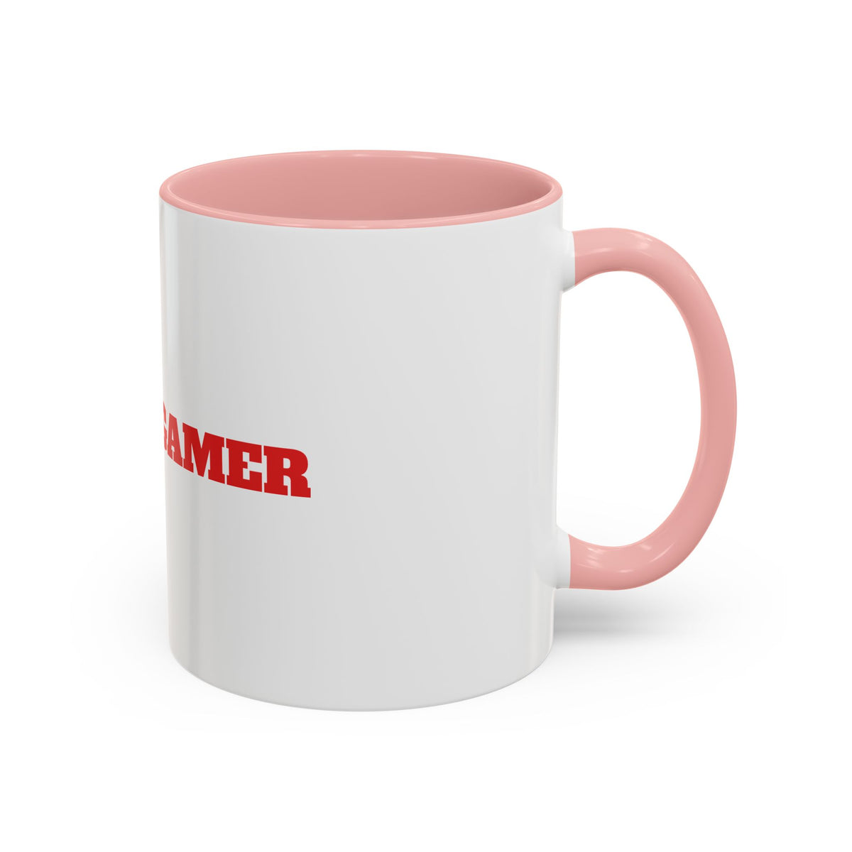 Angry Gamer Accent Coffee Mug — Bold Red Typography Gaming Gift (11/15oz)