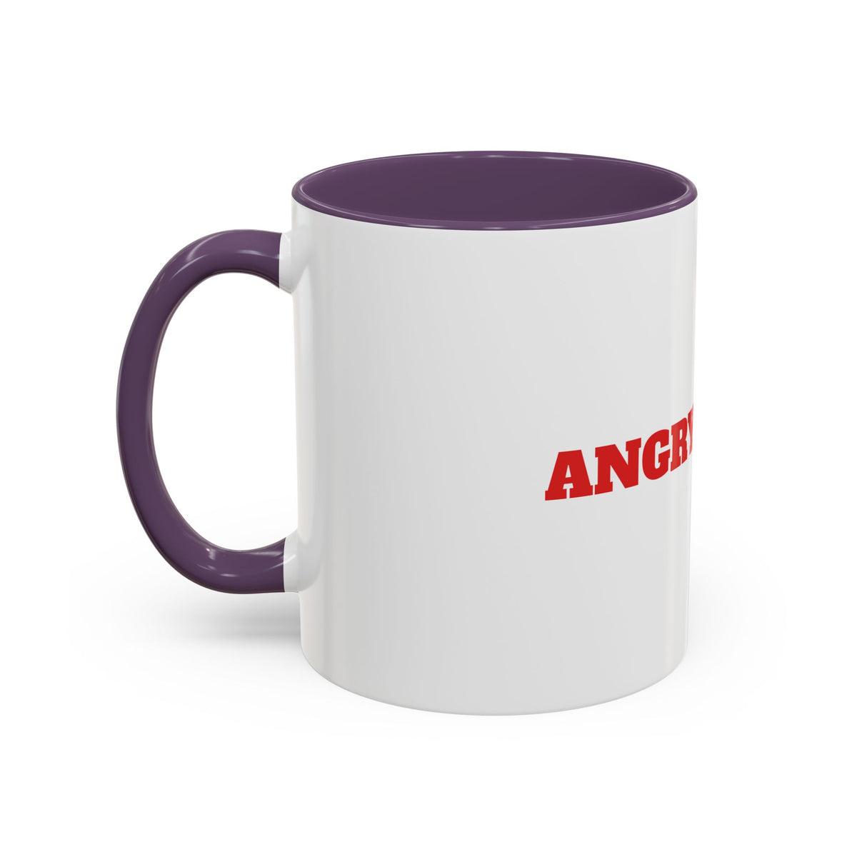 Angry Gamer Accent Coffee Mug — Bold Red Typography Gaming Gift (11/15oz)