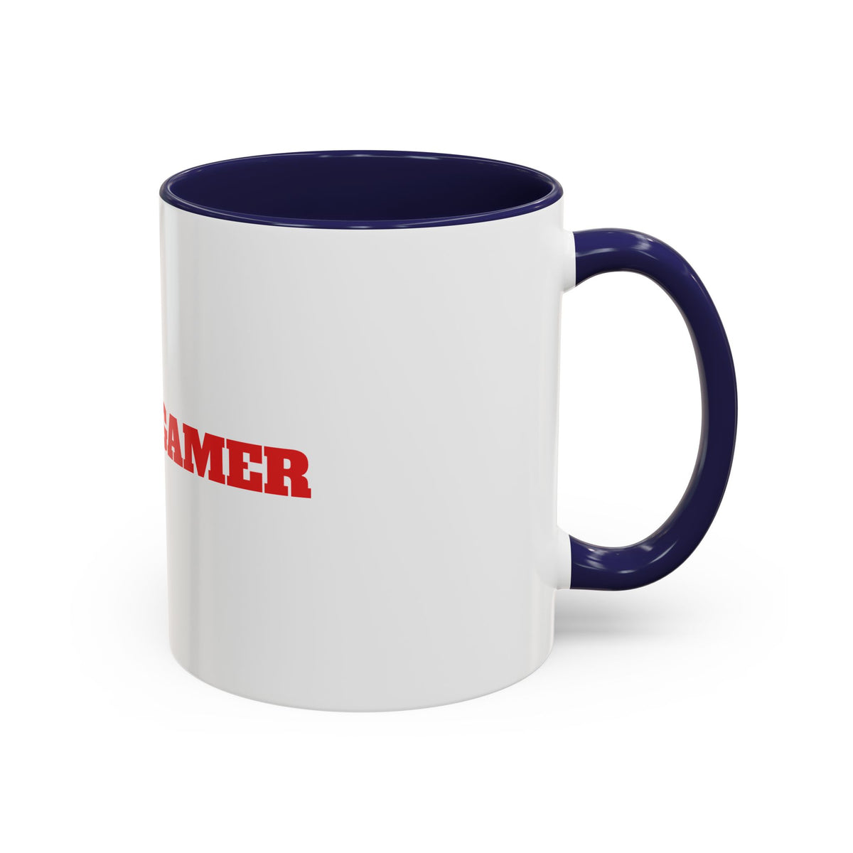 Angry Gamer Accent Coffee Mug — Bold Red Typography Gaming Gift (11/15oz)